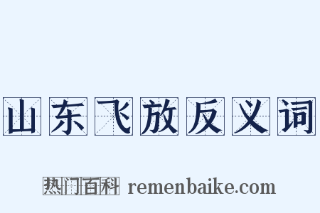 山东飞放反义词是什么意思的图片